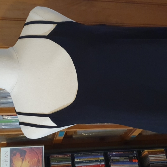 COPY - Black chiffon fully lined dress - Picture 2 of 6